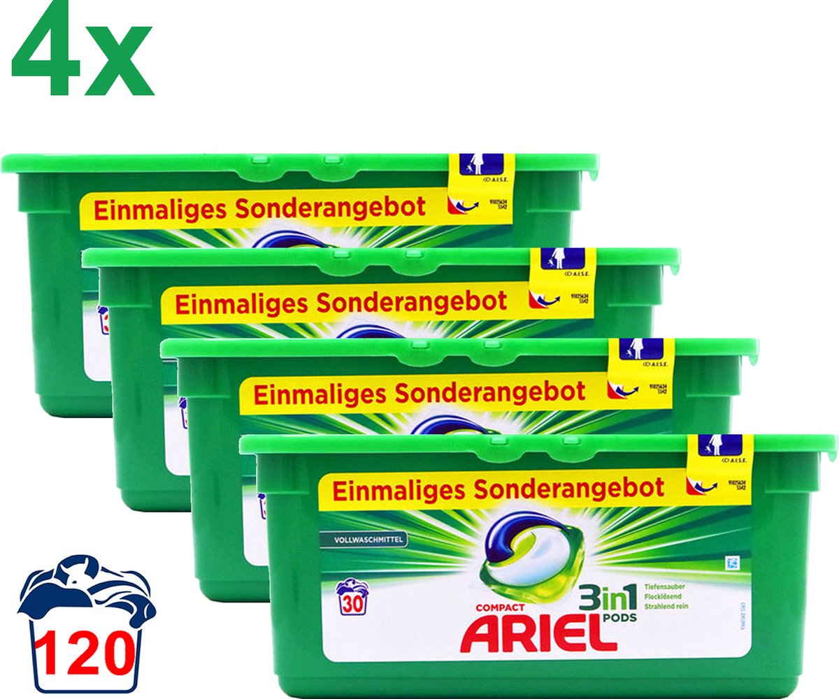 Ariel 3in1 PODS, Lessive Liquide En Capsules 65 Lavages, Original, Dissolution Rapide
