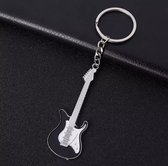 Guitare électrique (Zwart) - Porte-clés - Pendentif Instruments de musique - Cadeau - Cadeau
