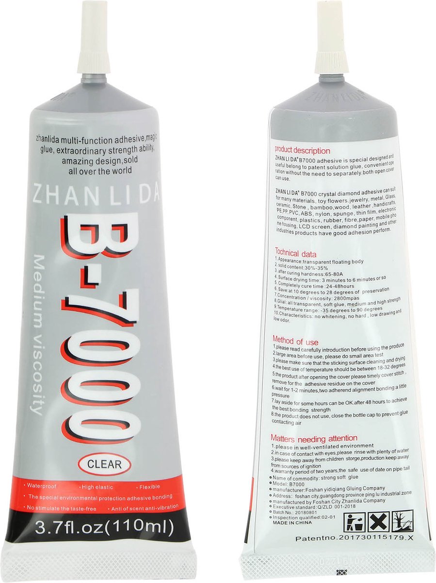 Lijm B-7000 110ml Vervanging en Reparatie LCD, Scherm en Transparant Frame