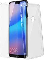 Geschikt voor Huawei P20 Lite Back Cover + Gehard Glas - Transparant