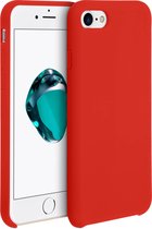 Hoes Geschikt voor Apple iPhone 7/8/SE 2020 Soepele Bescherming Soft-Touch Antikras – Rood