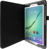 Geschikt voor Samsung Galaxy Tab S2 9.7 hoesje Interieur Soft Touch Stand Functie - Zwart