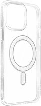 Geschikt voor Apple iPhone 14 Pro Max hoes Bi-materie Schokbestendig MagSafe compatibel transparant