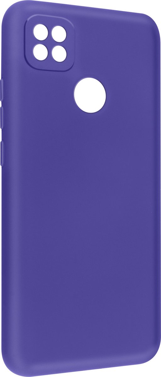 Geschikt voor Xiaomi Redmi 10A siliconen hoesje semi-rigide Soft-touch afwerking paars