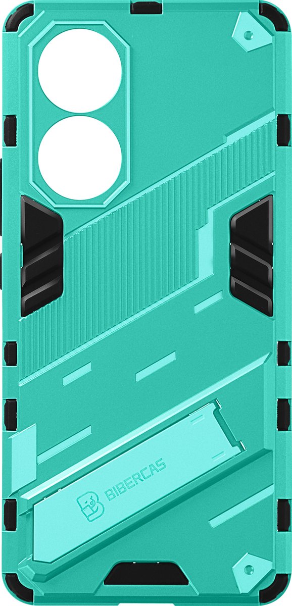 Stijve behuizing bi-materiaal Geschikt voor Huawei Nova 9/ Honor 50 turquoise Bibercas