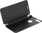 Folio Etui Spiegel Hoes Geschikt voor Apple iPhone 7 Plus/8 Plus Doorzichtige Flap Zwart