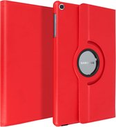 Geschikt voor Samsung Galaxy Tab A 10.1 2019 Flip Cover 360° Roterende Standaard rood