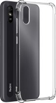 Geschikt voor Xiaomi Redmi 9A/9AT Siliconengel Hoesje Versterkte Hoeken Transparant