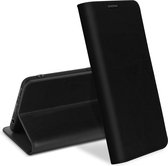 Leren Foliocase Geschikt voor Samsung Galaxy A41 Kaarthouder Standfunctie - Zwart