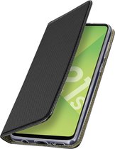 Cover Geschikt voor Samsung Galaxy A21s Flip-kaarthouder Video-steun zwart