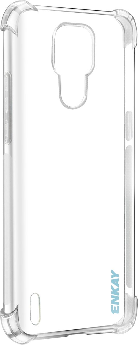 Geschikt voor Motorola Moto E7 Siliconengel Hoesje Versterkte Hoeken Transparant