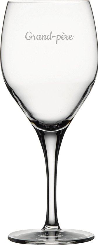 Witte wijnglas gegraveerd - 34cl - Grand-père