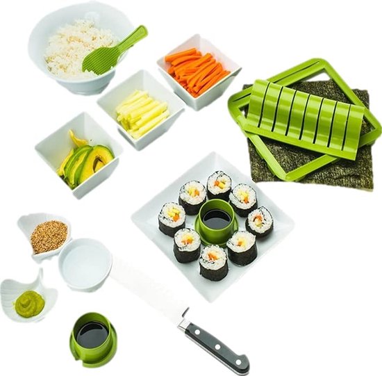 Sushi Serviesset – Borden en schalen voor sushi - Sushi Set – Sushi Kit –  Serviesset | bol.com