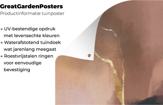 Affiche de jardin - Pastel - Peinture - Abstrait - Affiche de clôture - Affiche extérieure - Décoration de jardin - 100x200 cm - Toile de jardin - Affiche extérieure