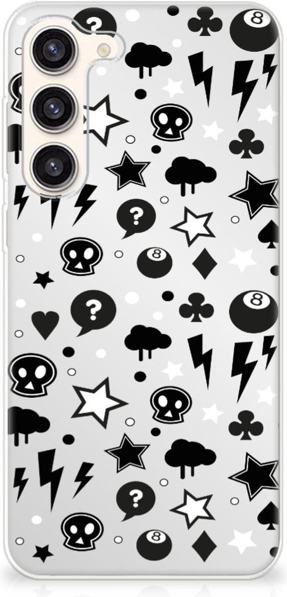 Silicone Back Case Samsung Galaxy S23 Plus Silver Punk