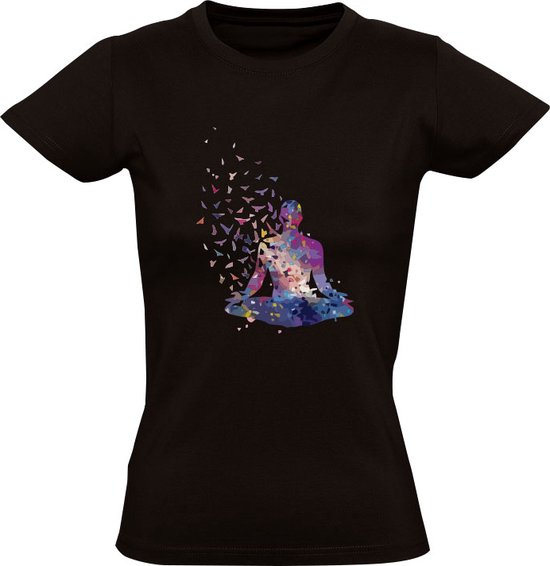 Mediteren Dames T-shirt - ontspannen - spirit - yoga - rust - meditatie