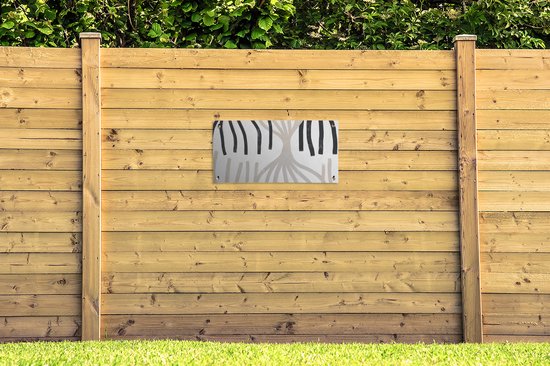 Tuinposter - Pastel - Abstract - Patronen - Poster voor buiten - Schuttingdoek - Muurdecoratie - 80x40 cm - Tuindoek - Buitenposter