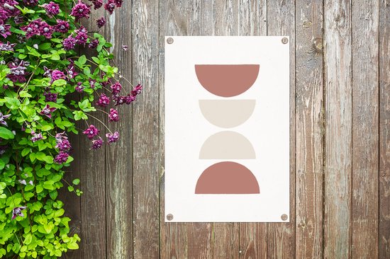 Décoration de jardin Minimalisme - Pastel - Design - 40x60 cm - Affiche de jardin