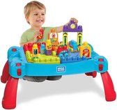 Speeltafel peuter 1jaar - Speeltafel baby - Activiteiten tafel - Speeltafel voor kinderen - Bouw en Leer Speeltafel - 30 bouwstenen