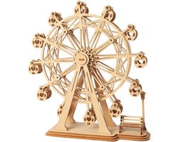 foto van Robotime Modelbouwpakket Ferriswheel 16,5 Cm Hout 120-delig