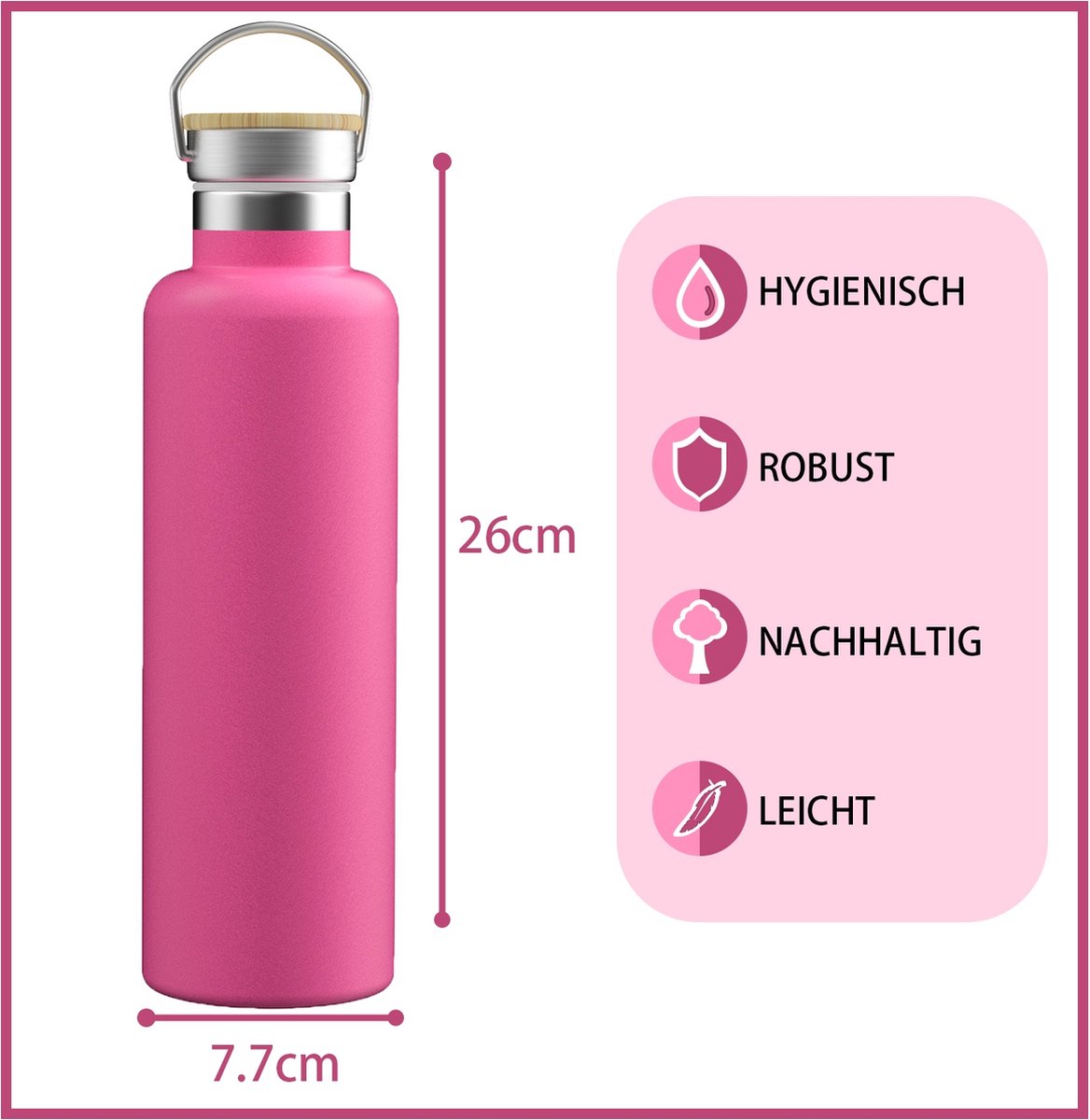 alfi Thermosfles Cool grey 0.75 l 5.107.205.075 alfi Thermosfles Cool grey 0.75 l 5.107.205.075
