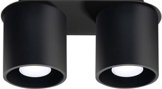 Sollux Lighting - Plafondspot ORBIS 2 zwart