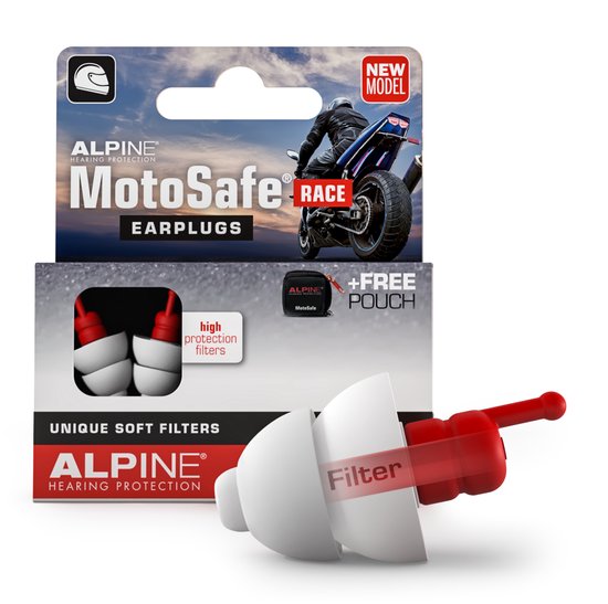 Alpine Motosafe Race - Bouchons d'oreilles pour moto - Protection auditive  Race - SNR