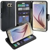 Samsung S6 EDGE PLUS 5.7 Hoesje Met Pasjeshouder Bookcase Zwart