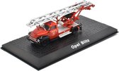 Opel Blitz - Brandweer - Edition Atlas miniatuur auto 1:72 - in vitrine