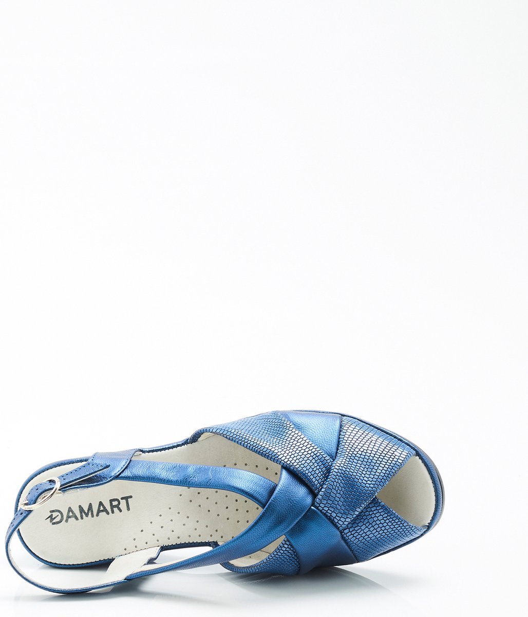 Damart - Sandaal met open top, integrale montage - Dames - Blauw - 39 | bol