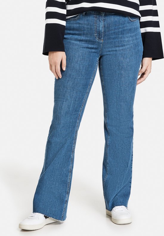 Pijnstiller ketting Kruipen SAMOON Dames 5-pocket-jeans Betty Jeans Dark Blue Denim-54 | bol.com