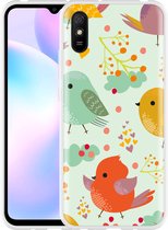Xiaomi Redmi 9A Hoesje Cute Birds - Designed by Cazy