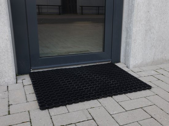 Rubber Ringmat 50 x 80 cm - Deurmat voor binnen en buiten - IVOL