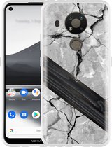 Nokia 3.4 Hoesje Marble Wood - Designed by Cazy
