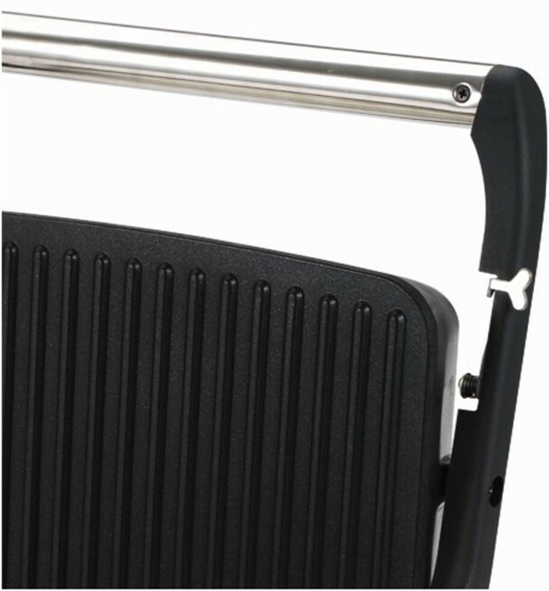 MasterPRO Contactgrill Elektrisch Anti-aanbaklaag, CoolTouch-behuizing, Oververhittingsbeveiliging Zwart/RVS