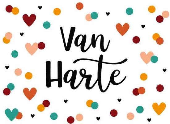 Wenskaart van harte