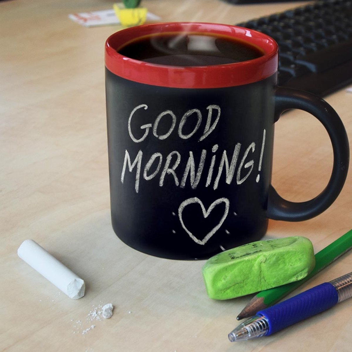 Out of the Blue Chalk Talk Mug - Krijt Beker - Willekeurige kleur