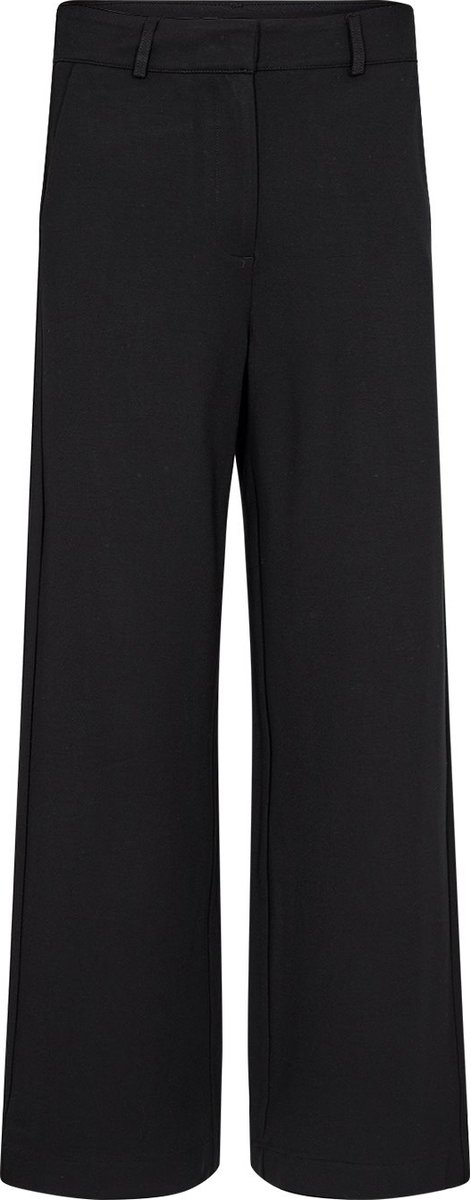 Soyaconcept broek zwart met hoge taille en wijde pijpen voor dames - M (38)
