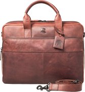 Pylos59 Laptop Bag / Work Bag / Briefcase - Buff Oily - 15 pouces - Cuir - Marron