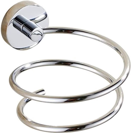 Haardroger Houder, Stijltang Muur Gemonteerd Aluminium Haardroger Houder Stand Met Kabel Netjes Voor Het Opbergen Van Haardroger Stijltang Haarborstels