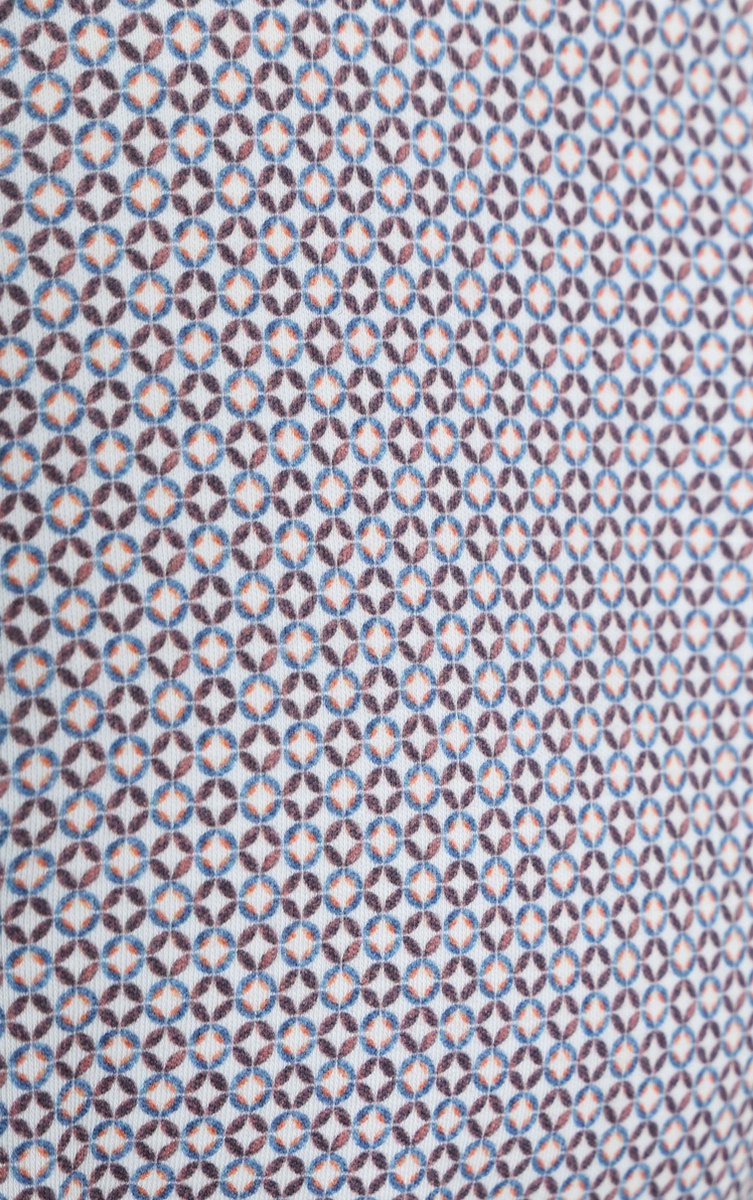 Desoto - Overhemd Cirkels Meerkleurig - Maat S - Slim-fit
