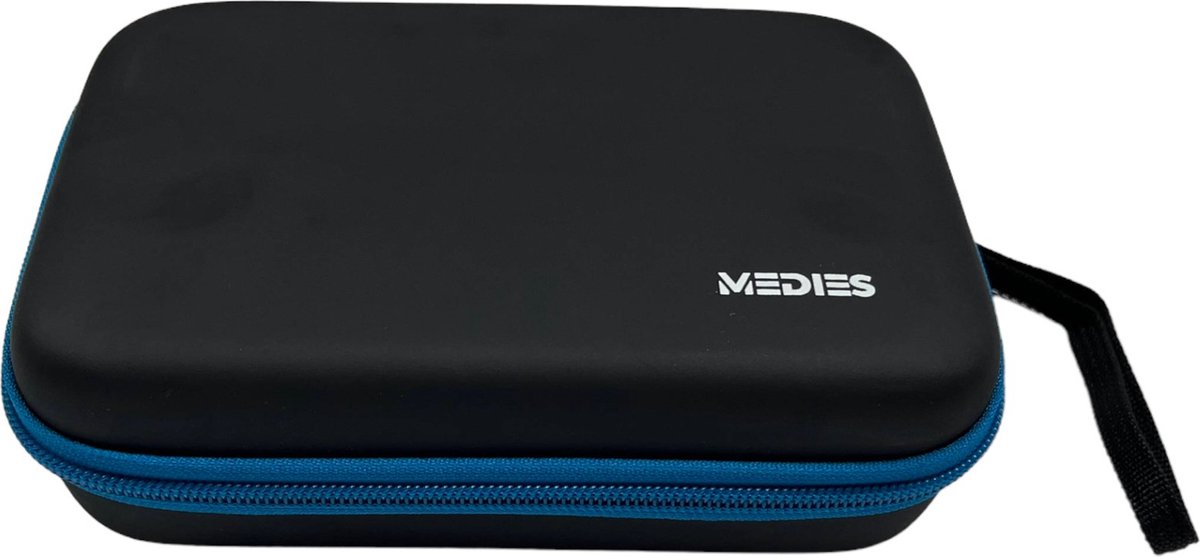 Medies - premium darts case large | darts etui | darts wallet - EVA schok bestendige buitenkant - voor 6 pijlen met lanyard - blauw