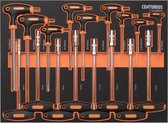 Bol.com Doppenset / Inbusset – Met T-greep – 18-delig – Softmodule – 53 x 39 x 3 cm | Centurius aanbieding