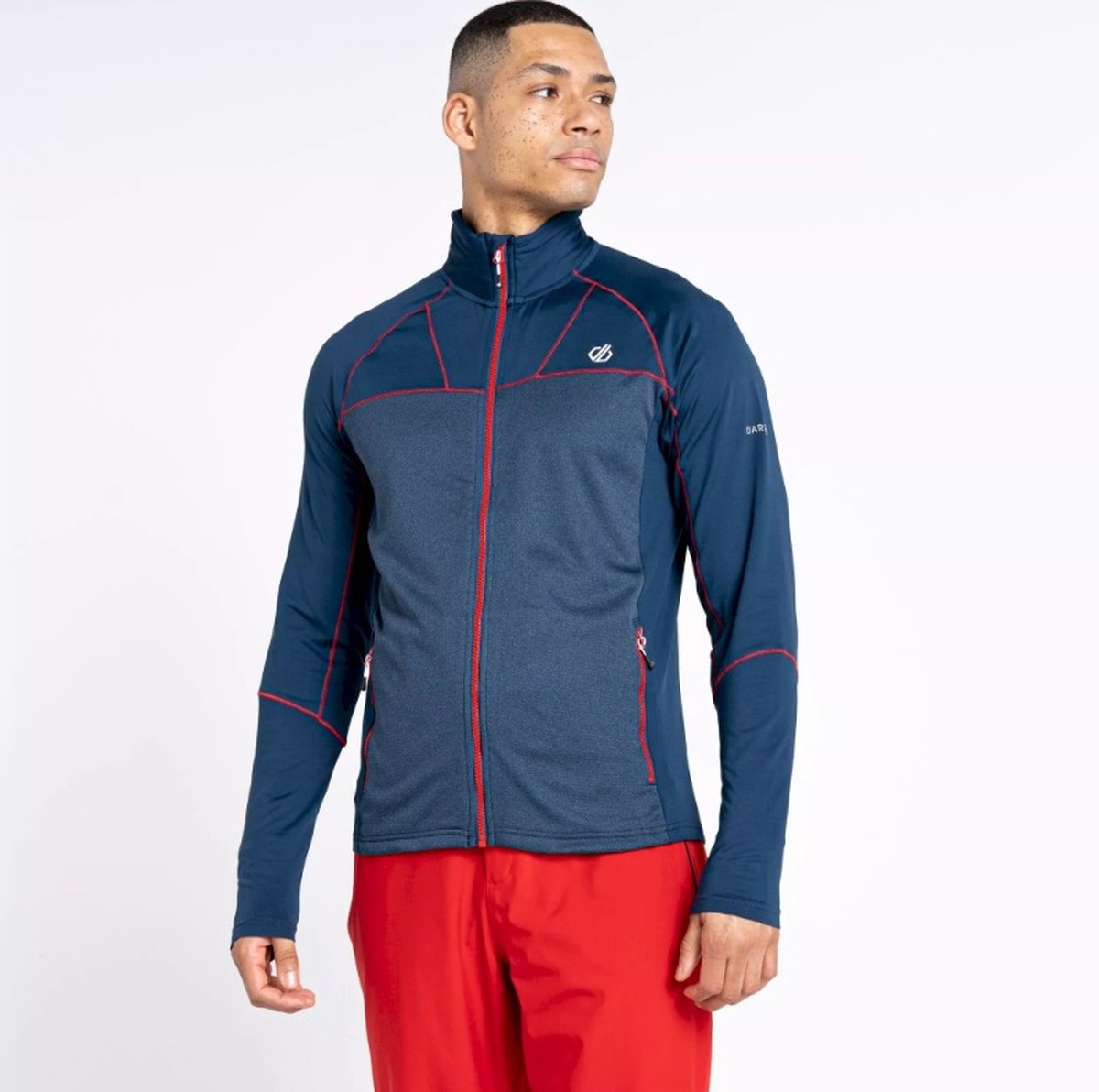 Dare2B Heren Reformed II Core Stretch Pully MnLtDnm/MnLt Denim