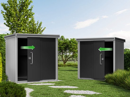 Tuinhuis, Tuinhuis Voor Buiten, Waterdicht, Motorhuis Met Haken Garage Voor Fiets En Gereedschap Fietsschuur Opslag En Opslag Grijs 120 X 176 X 163 Cm Kls11 Dg Tuinhuis, Tuinhuis Voor Buiten, Waterdicht, Motorhuis Met Haken Garage Voor Fiets En Gereedschap Fietsschuur Opslag En Opslag Grijs 120 X 176 X 163 Cm Kls11 Dg