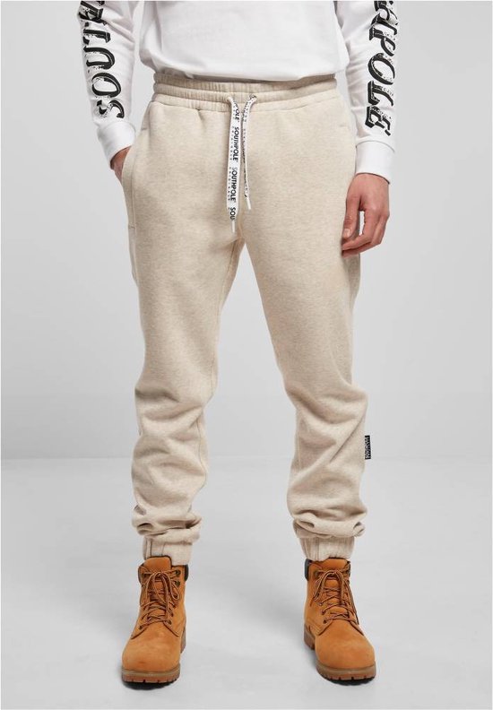 Southpole Basic Heren joggingbroek L Creme bol