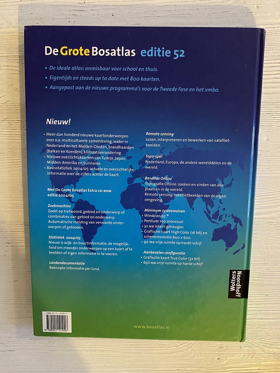 De Grote Bosatlas Editie 52 - Ideaal voor school - Met CD-Rom | bol