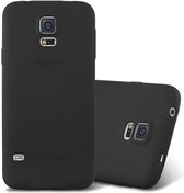 Cadorabo Hoesje geschikt voor Samsung Galaxy S5 / S5 NEO in FROST ZWART - Beschermhoes gemaakt van flexibel TPU silicone Case Cover