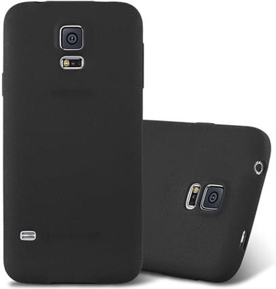 Coque Cadorabo pour Samsung Galaxy S5 / S5 NEO en FROST BLACK - Coque de protection en silicone TPU souple