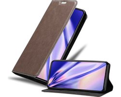 Cadorabo Hoesje geschikt voor Xiaomi Mi 11 LITE (4G / 5G) / 11 LITE NE in KOFFIE BRUIN - Beschermhoes met magnetische sluiting, standfunctie en kaartvakje Book Case Cover Etui